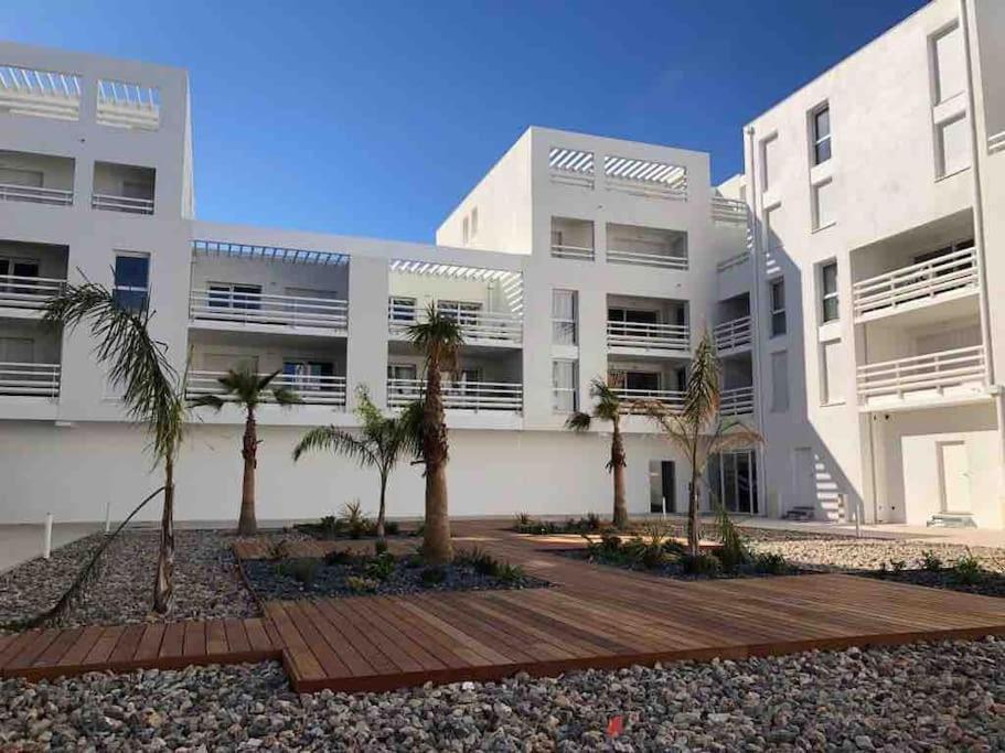 Les Voiles Blanches T2 Luxe A 100M De La Plage Leucate Exterior photo